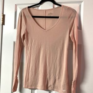 Hollister peach long sleeve top, youth size large.